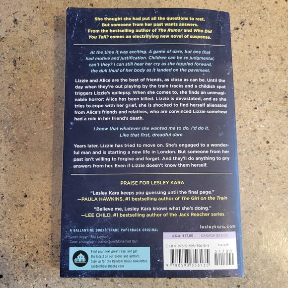 The Dare Paperback Thriller Novel by Lesley Kara - GUC Book - Picture 3 of 4